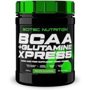 (43 EUR/kg) MHD 03/2025 Scitec Nutrition BCAA + Glutamin Xpress 300g Mojito