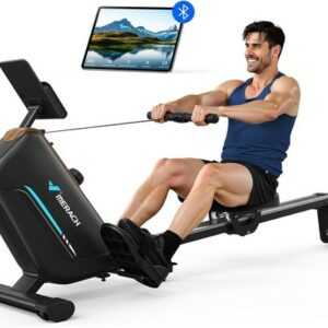 MERACH R15 Rudergerät Für Zuhause Klappbar, 16-Stufiger Intelligenter Mit 130cm