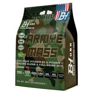Mass Gainer Armye 4kg / 8kg - Weight Gain Protein Powder-Black Hammer USA