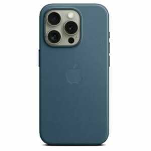 Apple iPhone 15 Pro Feingewebe Case Hülle MagSafe MT4Q3ZM/A Pazifikblau Blau