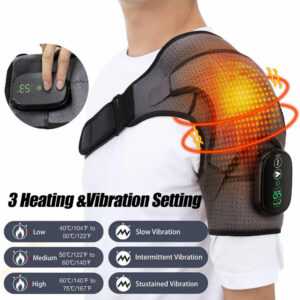 Elektrischer Schulterbandage Mit Wärme & Vibration Massagegerät für Schulter DHL