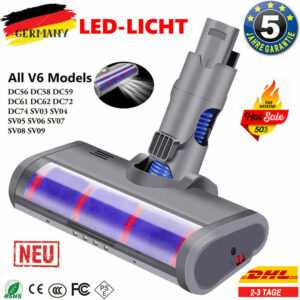 Bürstenkopf für Dyson V6/DC58/DC62 Elektrobürste Turbobürste Ersatz Bodendüse