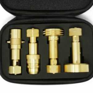 Tankadapter LPG Flaschentankadapter-Set Europa 4 Adapter W21.8 alle Länder +Etui