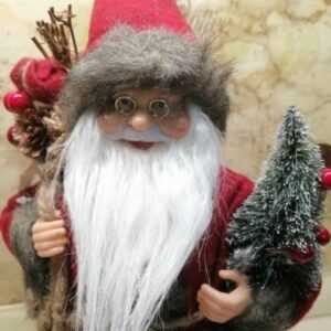 Deko Weihnachtsmann Figur 35 cm Nikolaus Santa Claus Weihnachtsdeko Wichtel