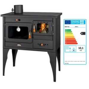 EEK A - Holzofen PRITY 1P34L 10,1 kW mit Backofen & Metallplatte Kaminofen Links
