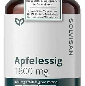 Apfelessig Kapseln - 1.800 mg pro Tagesdosis - 200 Kapseln - Vegan