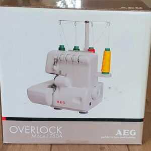 Overlock Nähmaschine AEG 760A, neu, Kettelmaschine