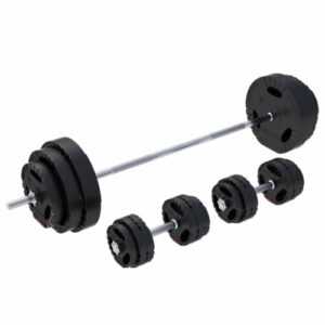 GORILLA SPORTS® Hantelset Langhantel Set Hantelstange Kurzhanteln Hantelscheiben