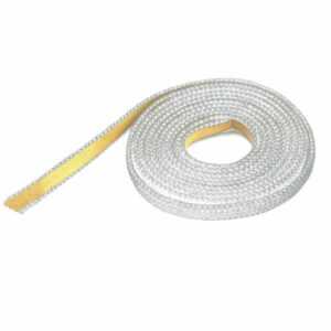 Dichtschnur flach für Kaminöfen Dichtung 10 13 20 30 40mm weiss Ofen Band