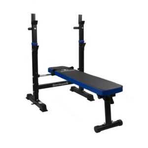 Hantelbank Trainingsbank mit Langhantel Ablage Fitnessstation Klappbar