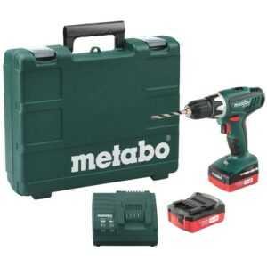 Metabo Akku-Bohrschrauber BS 18 2x 1,5 Ah Akku + Lader im Koffer