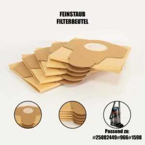 5x Feinstaubfilter Staubsaugerbeutel Filtertüten für Mauk NTS 30l Staubsauger