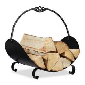 Kaminholzkorb metall Brennholztrage Holzaufbewahrung Feuerholzhalter 20 kg