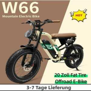 NEW 20*4 Zoll Fat Tire Offroad E-Bike 13.5AH Elektrofahrrad ONESPORT W66