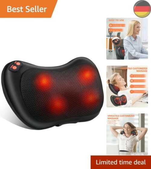 Shiatsu Massagegerät mit Wärmefunktion – Nacken- und Rückenmassage für Zuhause