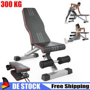 300KG Multifunktion Klappbare Hantelbank Trainingsbank Fitness Bauchtrainer