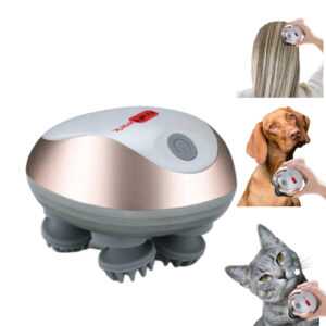 Massagegerät für Kopf Nacken Massage Kopfmassager für Menschen Katzen Hunde mini