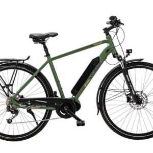 28 Zoll Elektro Fahrrad E Bike Shimano Deore Pedelec Mittelmotor 504 Wh oliv