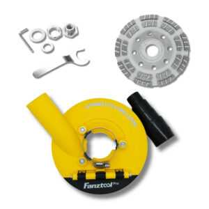 Absaughaube für Winkelschleifer + 125 mm Diamantschleiftopf PROFI 3.Generation