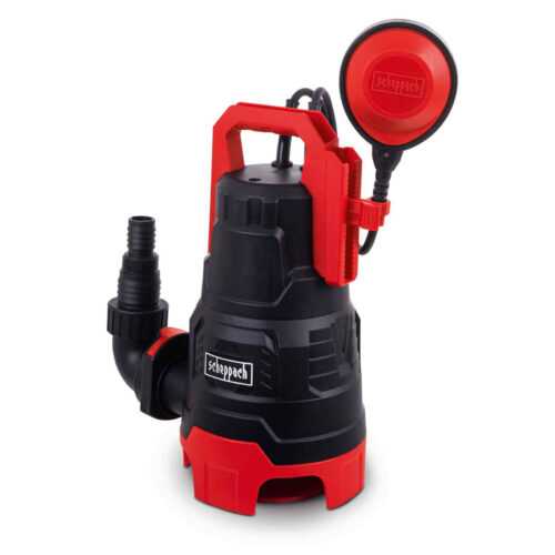 Scheppach DWP400 Schmutzwasserpumpe 400W 9000 L/h Tauchpumpe 6m Tauchtiefe