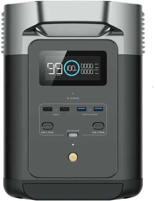 EcoFlow DELTA 2 Lithium Power Station Grau 1048 Wh Stromversorgung Energie Solar