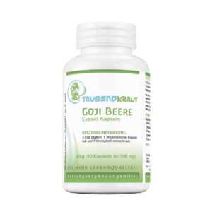 Premium Goji Beeren Extrakt 90 Kapseln 500 mg - Glücksbeere aus Tibet