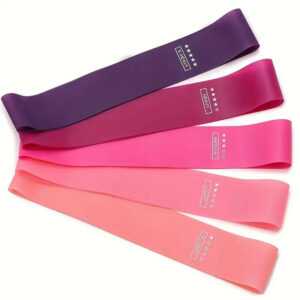 5x Fitnessband Gymnastikband Fitness Sport Band set Beine Widerstandsbänder Yoga