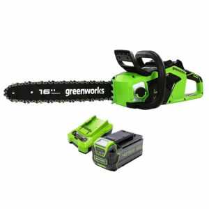 40V Akku Kettensäge 40cm Greenworks GD40CS18K4 mit 4Ah Batterie und 2A Ladegerät