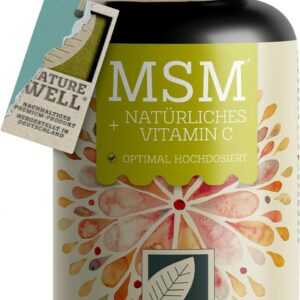 MSM 2000Mg Pro Tag + Natürliches Vitamin C - 365 MSM Tabletten Mit Methylsulfony