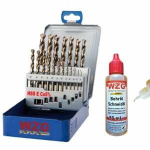 Bohrer Spiralbohrer Set Edelstahlbohrer Karosseriebohrer 19 HSS E Co5 V2A WZG Öl