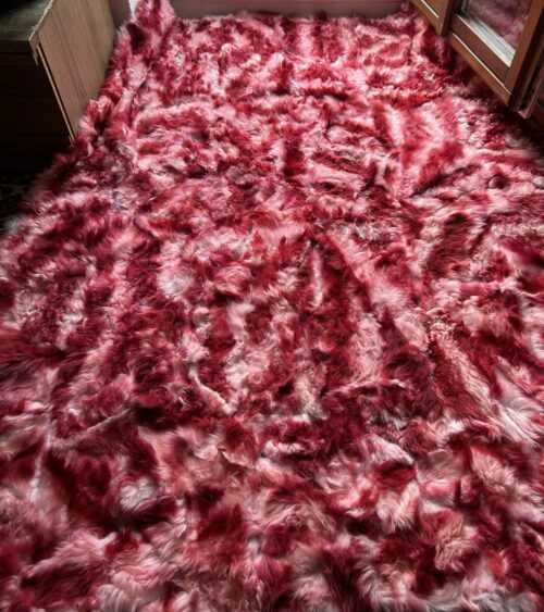 Lammfell Decke Felldecke Schafsfell,  Kuscheldecke Wanddecke