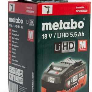 Metabo Ersatzakku LiHD 18 V - 5,5 Ah Akku (625342000) neu in OVP Mefal CAS Akku