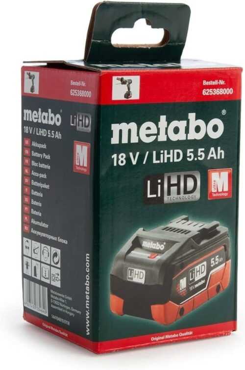 Metabo Ersatzakku LiHD 18 V - 5,5 Ah Akku (625342000) neu in OVP Mefal CAS Akku
