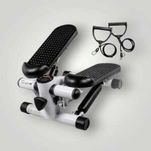 Mobiclinic Fitness Stepper 2 in 1 Widerstandsseile LCD Display 120 kg Belastung