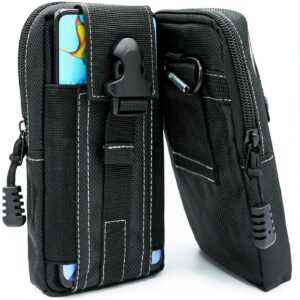 Für HTC U11 Life Handy Gürtel Tasche Hülle Schutzhülle Case Clip Etui Nylon