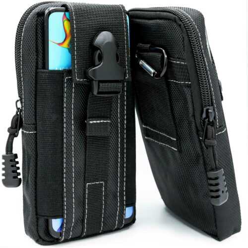 Für HTC U11 Life Handy Gürtel Tasche Hülle Schutzhülle Case Clip Etui Nylon
