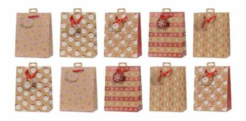 Laro Premium Geschenktaschen Geschenktüten Weihnachten 10/20/40/100stk Medium