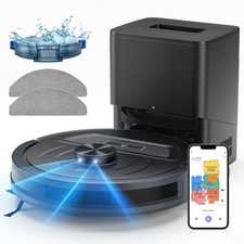 Lubluelu Saugroboter mit Wischfunktion 2,5L Absaugstation Lasernavigation 5500Pa