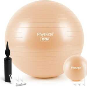 Anti-Rutsch 75cm Gymnastikball mit 22cm Pilatesball - PhysKcal, Anti Burst,