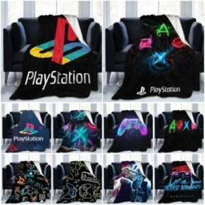 3D Playstation Gamepad Game Fleece Decke Weiche Warme Sofa Bett