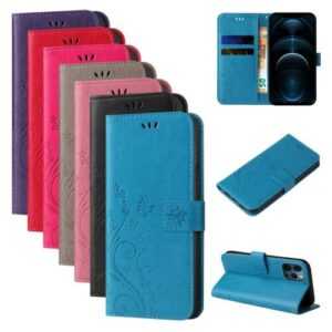 Handy Tasche für Apple iPhone 12 / 12 Pro / 12 Pro Max Handyhülle 9H Displayglas