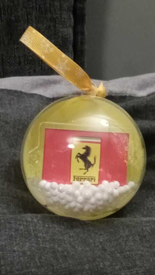 F1 Formel 1 Christbaumkugel Baumschmuck Geschenk Ferrari Racing Team