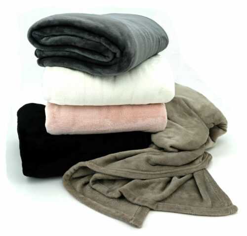 Flanell Wohndecke kuschelig XXL Pärchendecke 220x180 Kuscheldecke