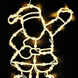 LED Fensterbild beleuchtet - 4 Motive - Weihnachtsdeko Fenster Deko mit Timer