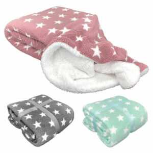 heimtexland ® super flauschige Kuscheldecke Sherpa Fell Wohndecke