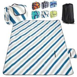 Picknickdecke Campingdecke Fleece 200 x 200cm Matte Reisen Faltbar