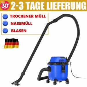 Nass-Trockensauger mit Blasfunktion, 5500 Watt Industriestaubsauger 20 Liter