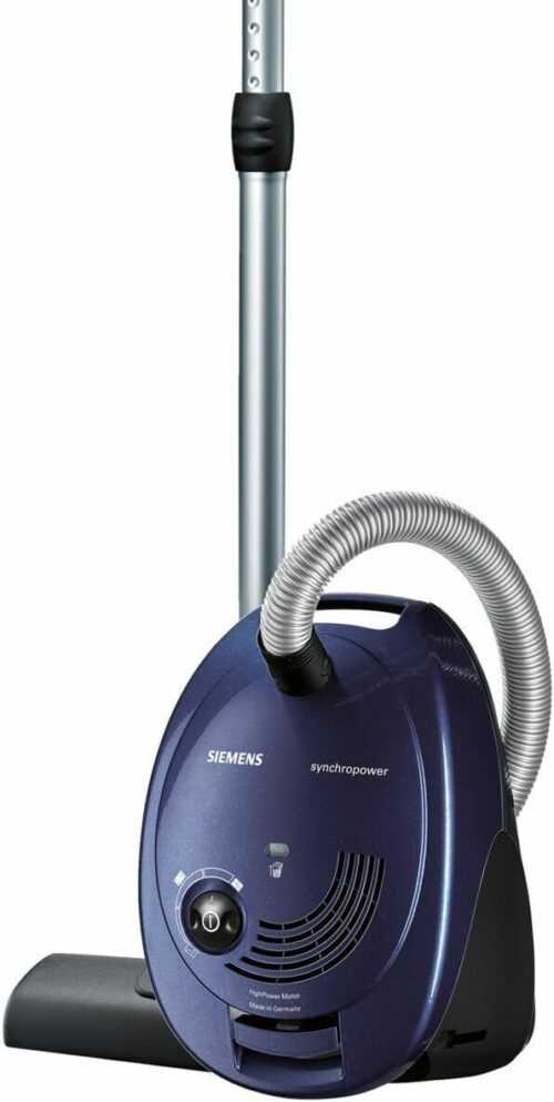 Siemens Staubsauger mit Beutel synchropower VS06B1110 Bodenstaubsauger 700W Blau