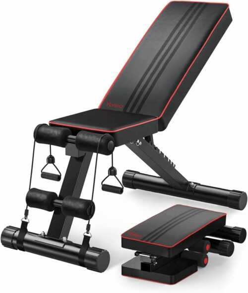 Hantelbank Klappba Verstellbar Training Sport Schrägbank Bankdrücken Fitnessbank