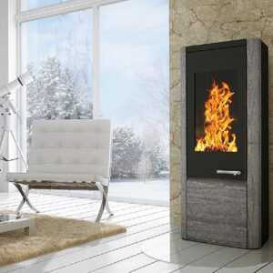 Kaminofen 8 kW Wamsler Myro Holzofen Kamin Ofen 24 h Dauerbrand